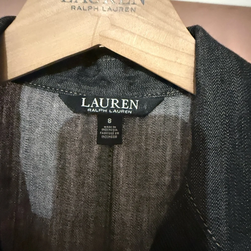 Ralph Lauren Black Denim Jumpsuit - Picture 5 of 5